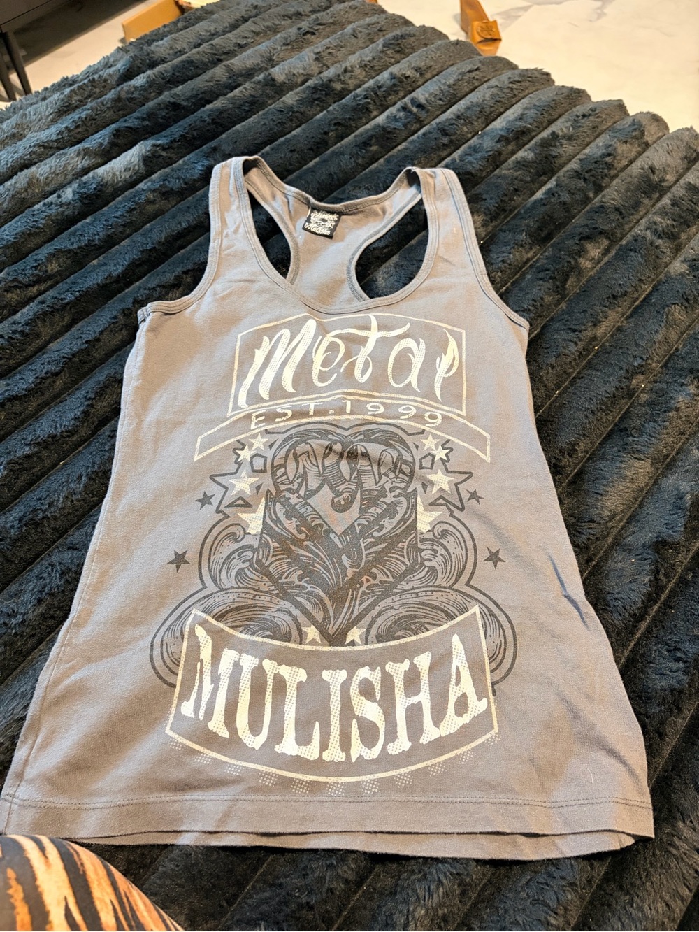 Metal Mulisha Graphic Racerback Tank Top - Grey